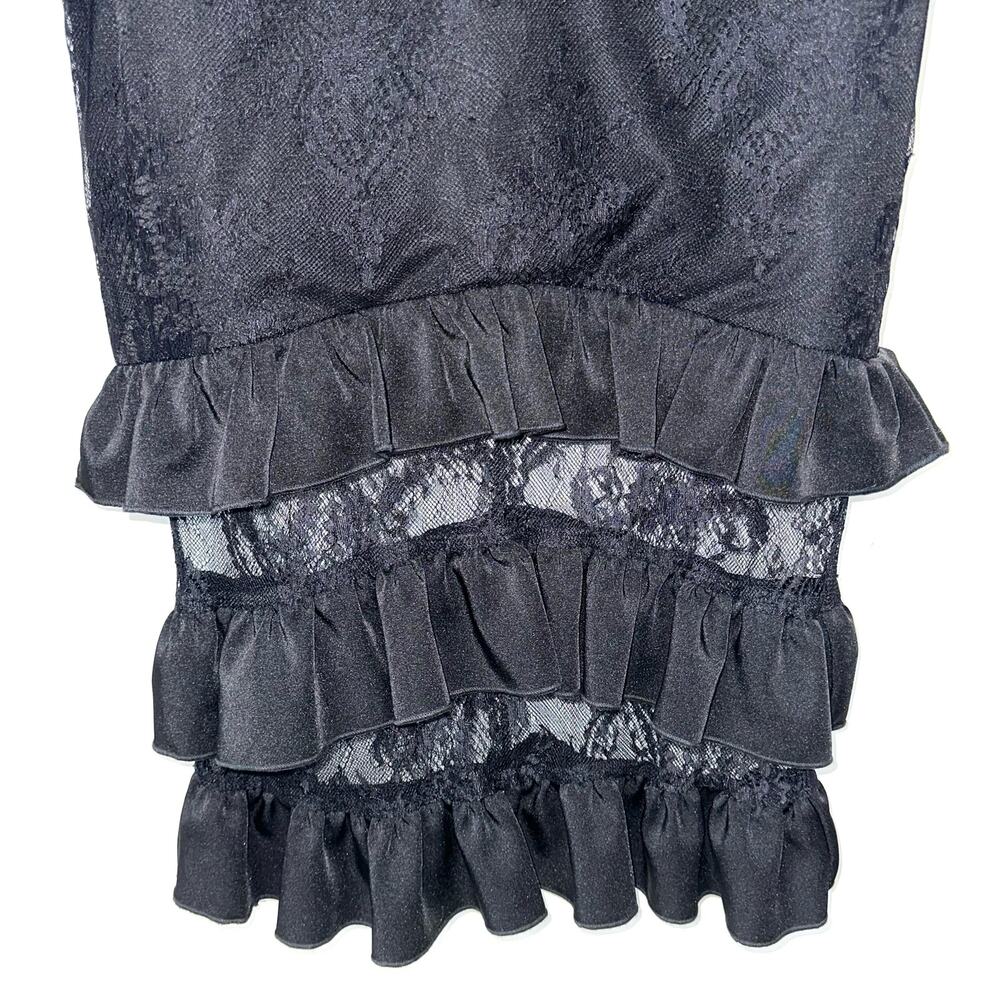 NWT By Egreis Talia Black Lace Off The Shoulder Bodycon Midi Dress Size Medium - Picture 9 of 16